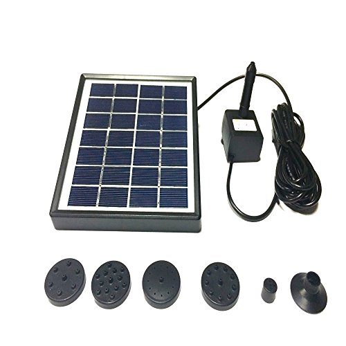 Bomba de água solar Birdbath Square Pequena lagoa Decoração de jardim Water-height 70cm DC35