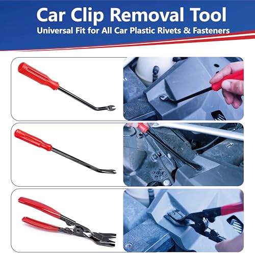 7 Pcs Car Trim Removal Tool Kit with Non-Scratch Plastic Pry Tool and Fastener Clip Pliers, Car Trim Removal Tool, for Auto Interior Car Panel Detachment, Dashboard, Door Clips & Upholstery - Image 5