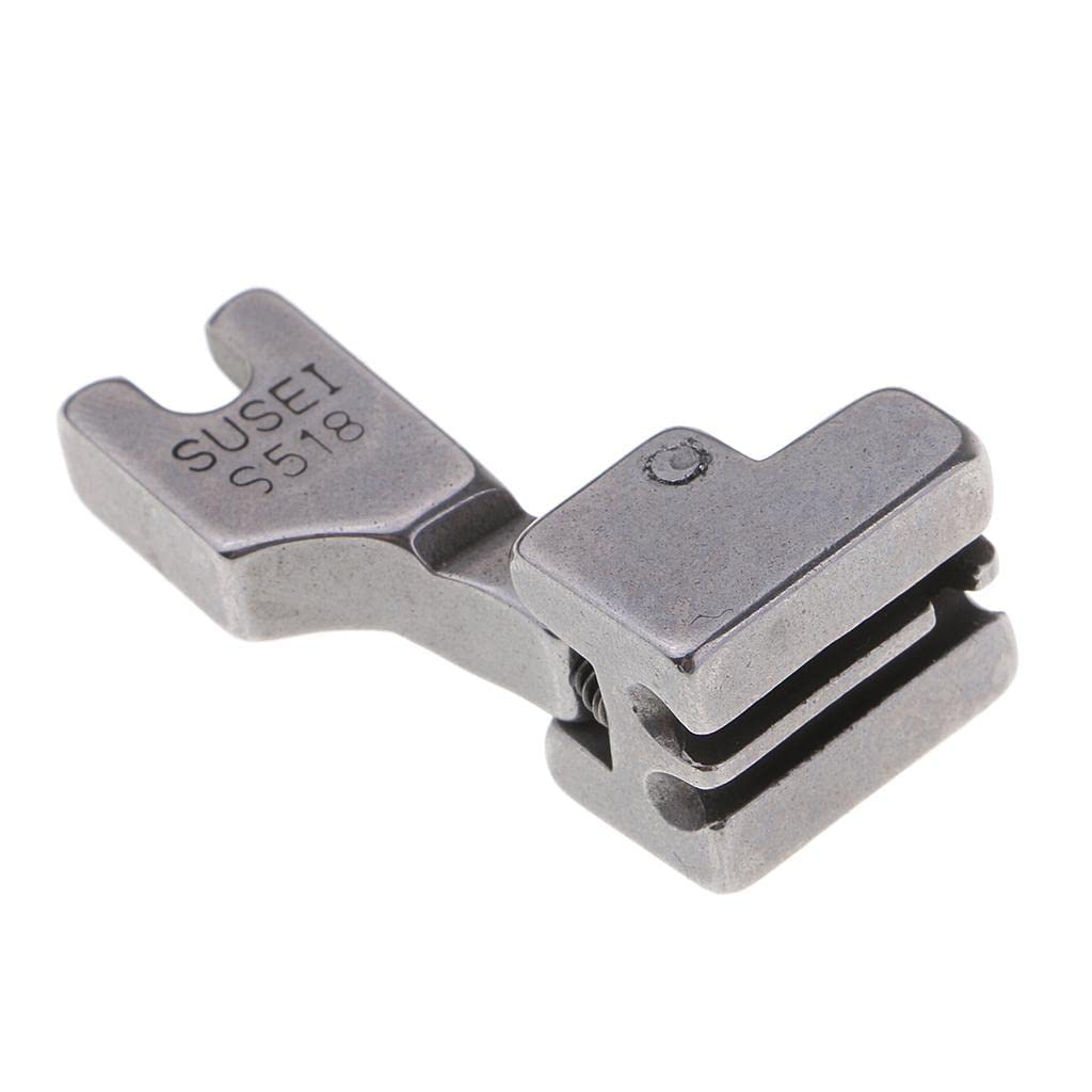 perfk - Piede da Cucito, Chiusura Lampo High Shank per Macchine da Cucire con Gambo Alto, Metallo, S518
