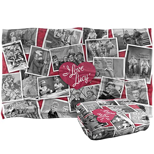 Trevco I Love Lucy Time After Time Silky Touch Super Soft Throw Blanket 36