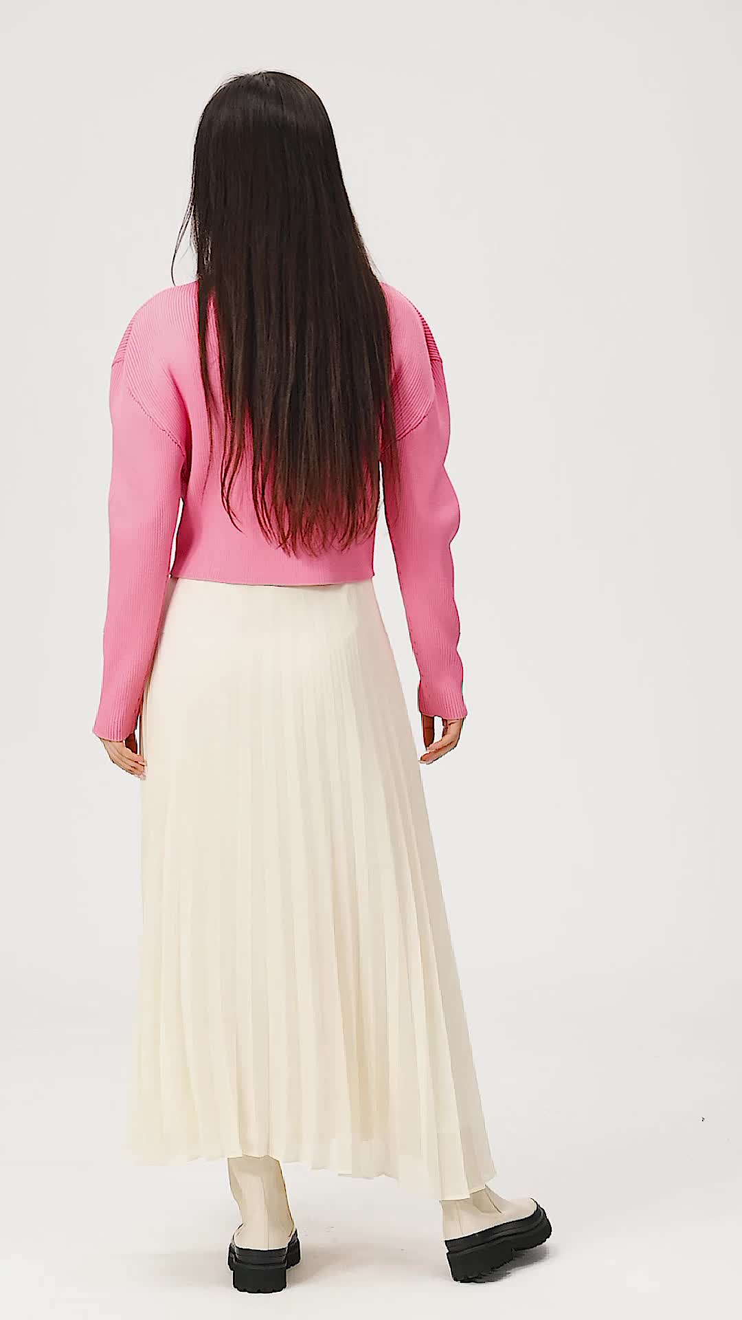 Amazon | [フレイ アイディー] クロップトニットプルオーバー