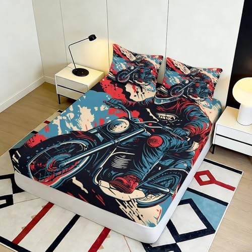 Cadeau maison moderne housse matelas 90x200 graffiti ado - 5