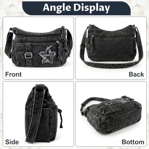 Image of PALAY Women Crossbody Bag Waterproof Nylon Multi-layer Crossbody Bag Casual Satchel Bag Shoulder Bag Messenger Bag Travel Crossbody Bag Day Pack
