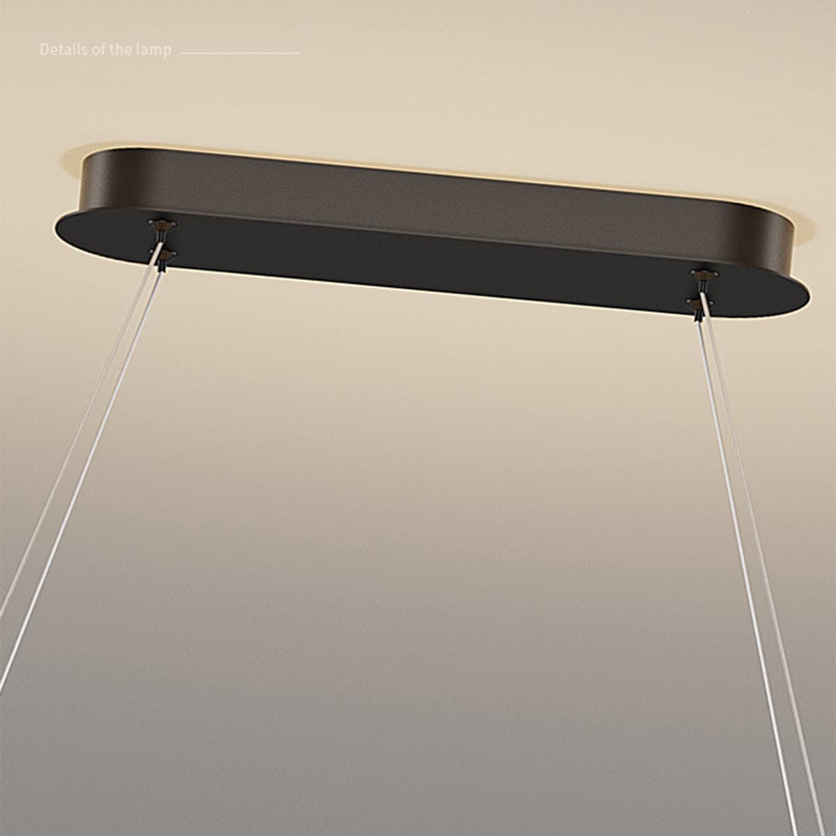 Moderne eettafel hanglamp, LED dimbare witte