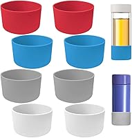 Vista 1 de DanziX - 8 fundas protectoras de silicona, funda protectora para la parte inferior de la taza, compatible con vaso Stanley de 40 onzas, 30 onzas, 20