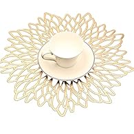 PVC placemats material: good quality PVC placemats, durable, practical, antibacterial, and eco- friendly PVC materials, very safe for your dining table use Round Vinyl placemats Specification: the diameter of the round placemat is 38cm (approx), set ...