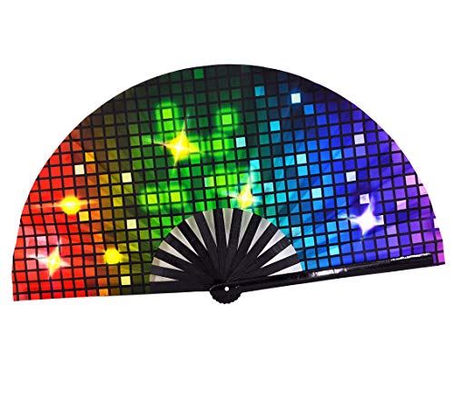 Meifan Large Folding Fans Rave Hand Fans For Women/Men thumb #7