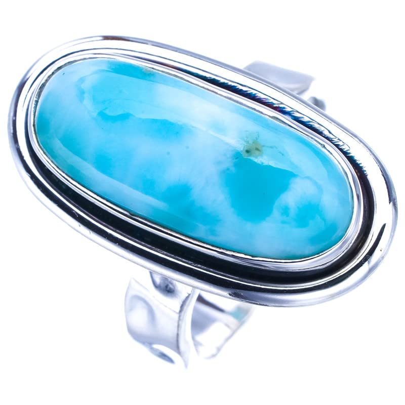 Bague Larimar naturel StarGems en argent 925 pour sublimer vos tenues d'été