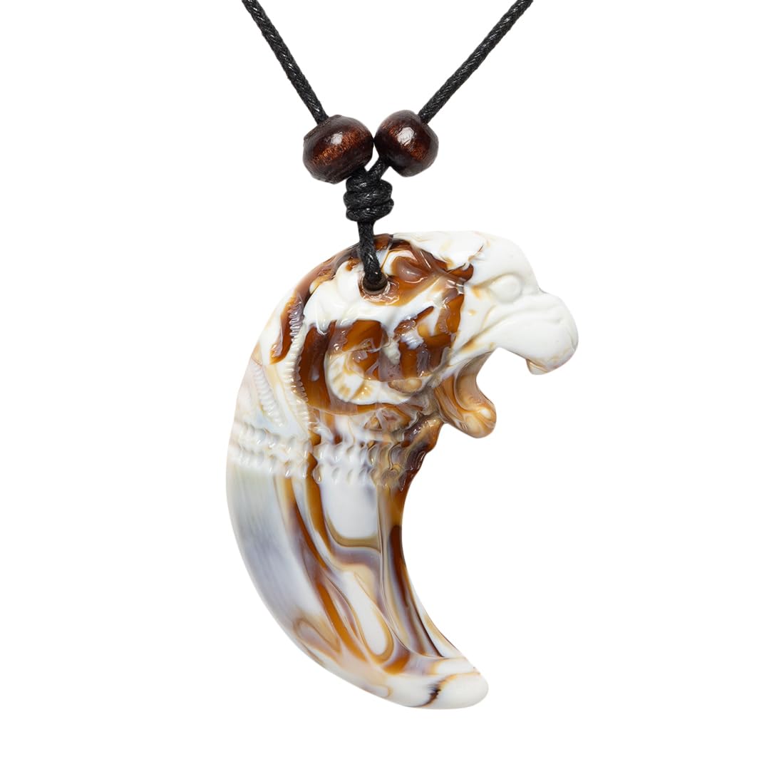 MAASHA Adjustable Tribal Style Pendant Necklace for Men | Eagle’s Claw Design...