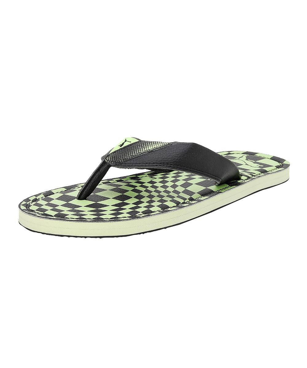 Puma Mens Ketava Pro Fizzy Lime-Black Slipper - 10 UK (39184701) (B0C7BW2817) Amazon Price History, Amazon Price Tracker