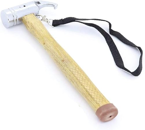 Amazon Cho ペグハンマー ケース セット 安全ベルト付 軽量 コンパクト テント キャンプ アウトドア 登山 ペグ ペグ抜き スチール シルバー Cho ハンマー