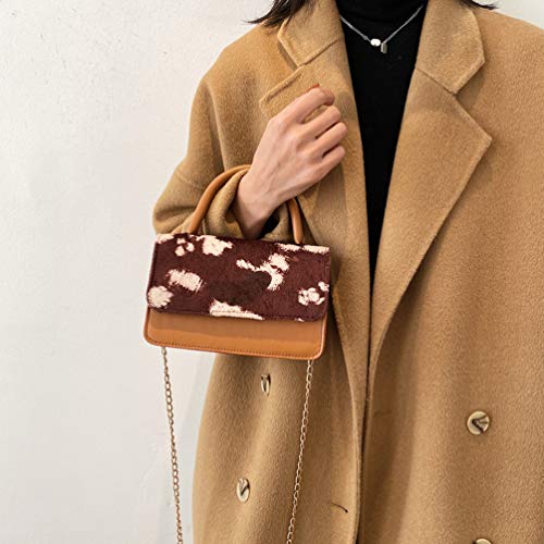 KESYOO Adorável Bolsa de Ombro One Pu Bolsa de Senhora Criativa Bolsa Prática Feminina de Armazename