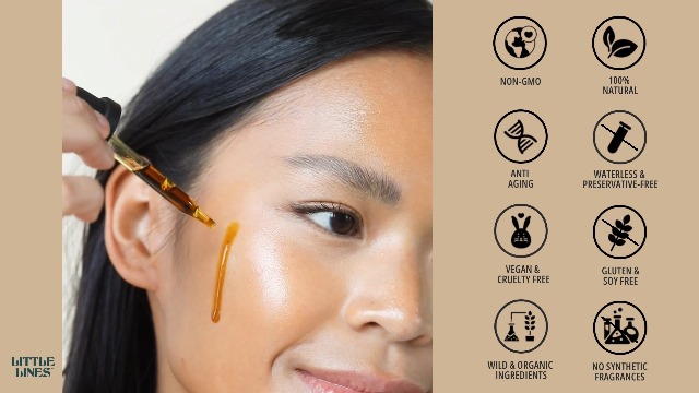 Amazon.com: LITTLE LINES Botanical Bakuchiol Face Oil Serum