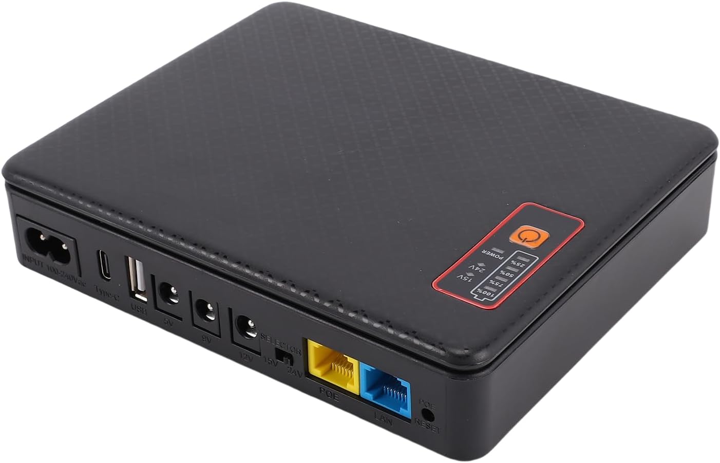 Garosa Uninterruptible Power Supply, ABS Mini UPS for Camera with 12000mAh Battery Backup, Reliable Power Source for Router and Modem (US Plug)