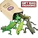 Lizards Toys,9-inch Rubber Lizard Set(6 Packs),Super Stretches Material TPR,with Gift Bag-Realistic Lizard Figure Bathtub Toy Iguana Chameleon