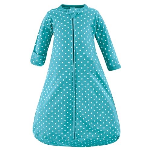 Image of Hudson Baby Unisex Baby Cotton Long-Sleeve Wearable Sleeping Bag, Sack, Blanket, Happy Planets, 3-9 Months