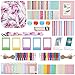Diealles 10 en 1 Accessoires Compatible avec Instax Mini 11, Compris Housse pour Appareil Photo, Album, Filtres, Cadres, Autocollant de Bord and Coin - Aquarelle