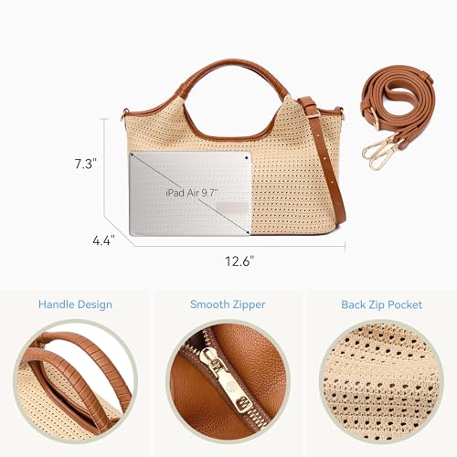 Image of BOSTANTEN Genuine Leather Purses for Women Designer Handbags Crossbody Shoulder Bags Top Handle Satchel with Adjustable Strap