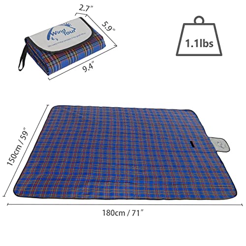 Family-Outdoor-Waterproof-Durable-Picnic-Blankets-with-Carry-StrapFoldable-50709-inch-Sandproof-Picnic-Floor-Mat-for-Kids-Playground-Camping-Park-Hiking-Grass-Travelling-1-Blue
