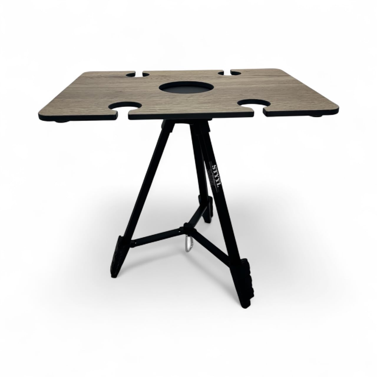 STYYL Tutty-HolztablettY – der Elegante Magnet-Beistelltisch in edler Eichenoptik Aperoletty Camping Tisch Beistelltisch klein faltbar magnetisch
