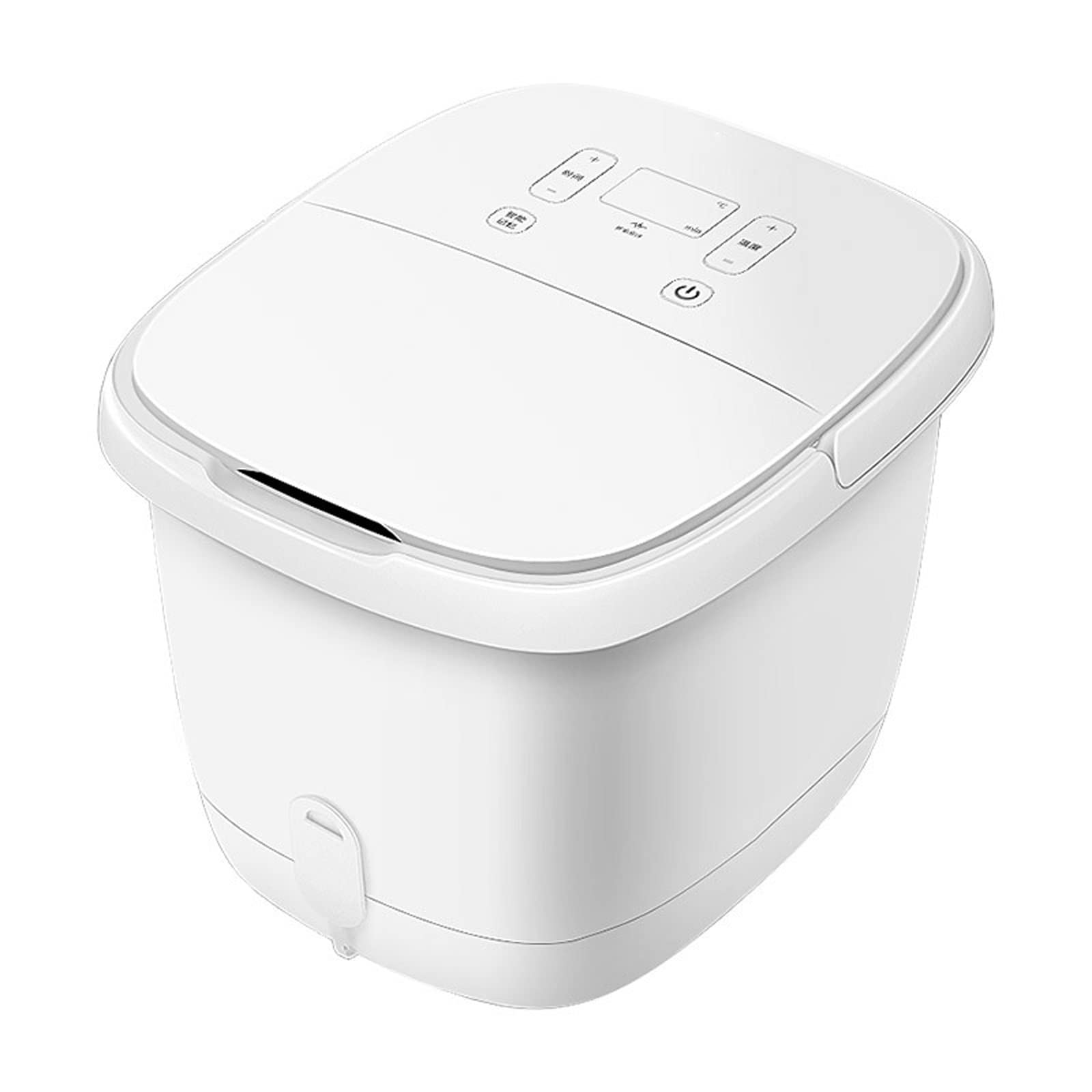 Masajeador de Baño de Spa para Pies con Calentamiento Rápido, 8 Rodillos de Masaje Motorizados para Baño de Pies con Calor, Control de Temperatura Digital Ajustable en el Tiempo, Remojo de Pies, Alivi
