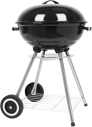 VINGLI Parrilla de carbón de 18 pulgadas, hervidor original, estufa de carbón de manzana, horno grande para patio al aire libre, picnic, carne