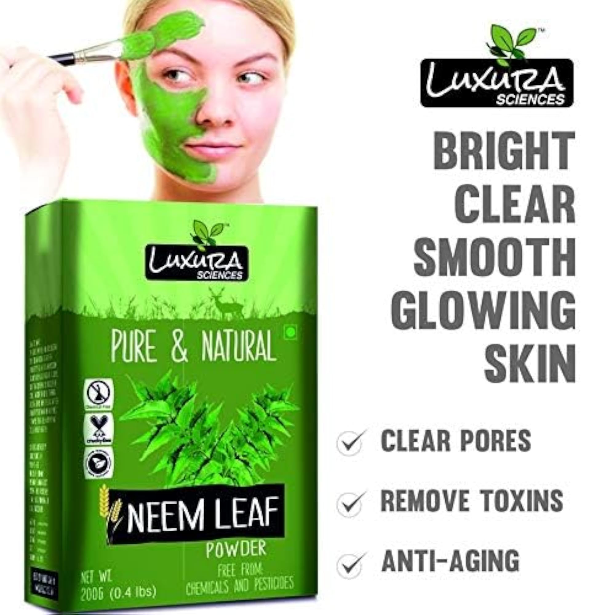 Luxura Sciences Neem Leaf Powder (200g)