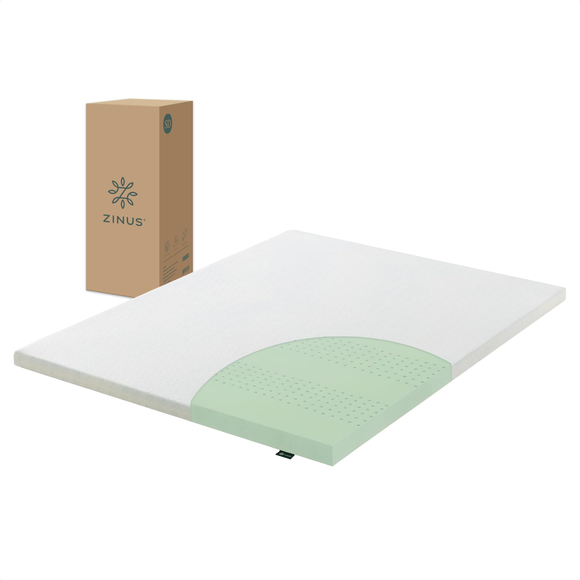 Amazon｜ZINUS 低反発 マットレス セミダブル 厚さ 5cm Green Tea 緑茶