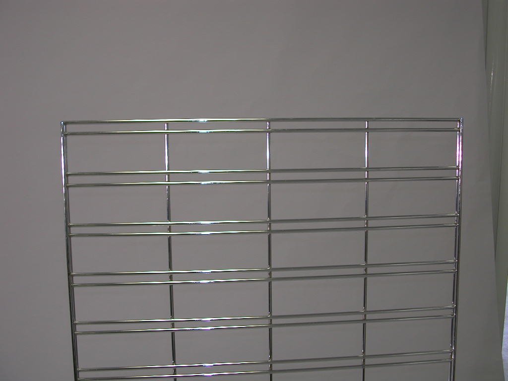 Only Garment Racks 2' x 4' Slatgrid Panels - Chrome Finish - Lot of 3