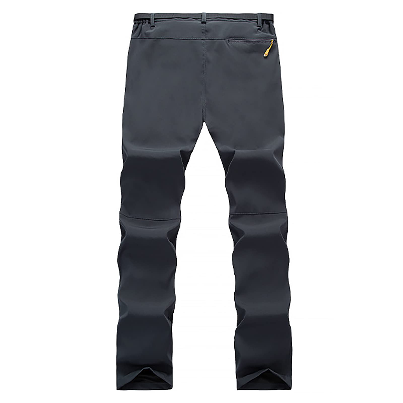 Pantaloni da Trekking Uomo Impermeabili Softshell Pantaloni Asciugatura Rapida con Tasca Traspirante (Size:M,Color:Grigio)