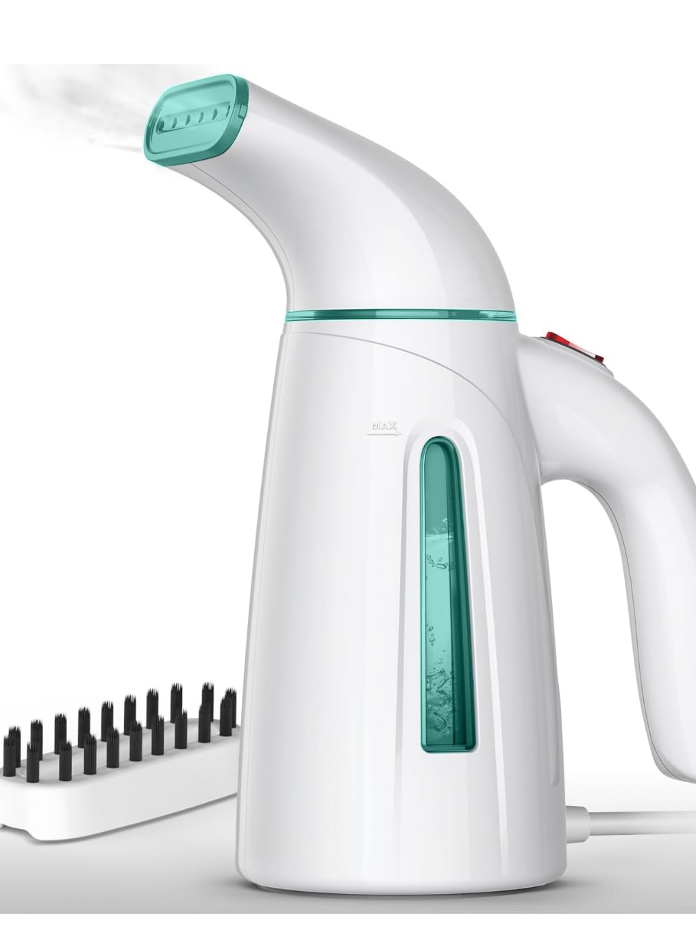OGHom Barca a vapore per vestiti, vaporiera portatile per indumenti, 240 ml grande capacità 700 W ferro da stiro a vapore da viaggio riscaldamento rapido per 30 secondi (ciano)