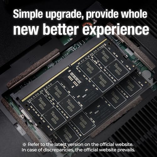 Image of TEAMGROUP Elite DDR4 32GB Kit (2 x 16GB) 3200MHz PC4-25600 CL22 (2933MHz or 2666MHz)Unbuffered Non-ECC 1.2V SODIMM 260-Pin Laptop Notebook PC Computer Memory Module Ram Upgrade - TED432G3200C22DC-S01