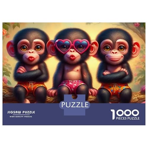 Rompecabezas de mono de 1000 piezas: una excelente idea de regalo original 2