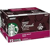 Starbucks French Roast Coffee K-Cup Pods, Dark Roast Ground Coffee K-Cups for Keurig Brewers, Intense & Smoky Flavor, 24 CT K-Cup Pods/Box (Pack of 3 Boxes)