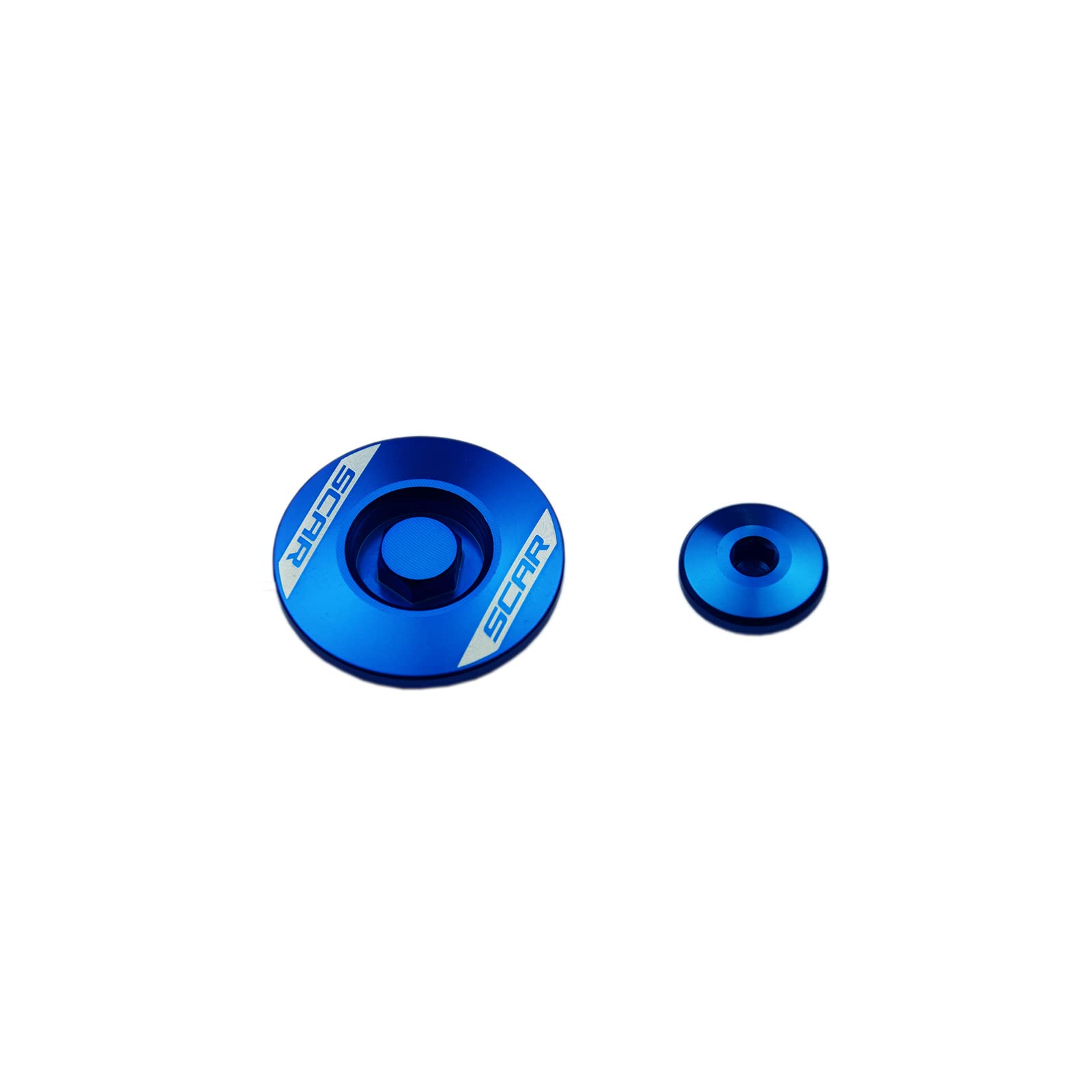 SCAR Kit bouchons moteur couvercle allumage Compatible avec YAMAHA YZ-F YZF 250 450 YZ450F MX 10-23 - Bleu