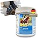 EMMA essigsaure Tonerde ⇒ Tonerde Pferd I Pferdebalsam kühlend I Paste mit Arnika Salbe Mineralerde Lehm I Heilerde Paste kühlend I Kühlgel I Arnica Gel Muskel Sehnen Bänder Gelenke Pferd 1,5Kg