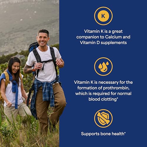 Puritan's Pride Premium Vitamin K 100mcg, 100 Tablets - Image 3
