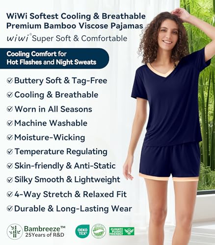 Image of WiWi Women's Cotton Printed Nighty Night Gown Maxi Free Size (Pack of 2)