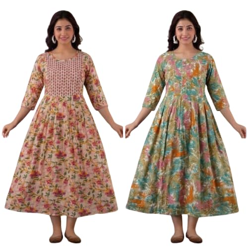 Feeding Kurti for Women | Combo of 2 Printed Cotton Kurti | Maternity Kurti for Women-picture-32