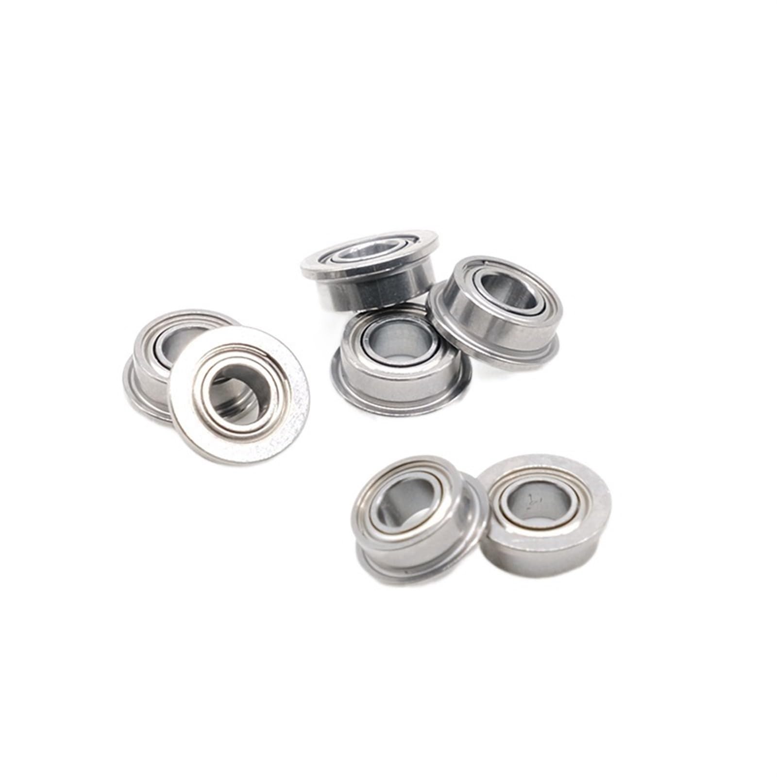 HYUJNAFZR Bimetal Seal Shield Micro deep Groove Bearing 10pcs MF63ZZ 3x6x2.5mm Flange Bearing Double Shielded Miniature Flanged Ball Bearings