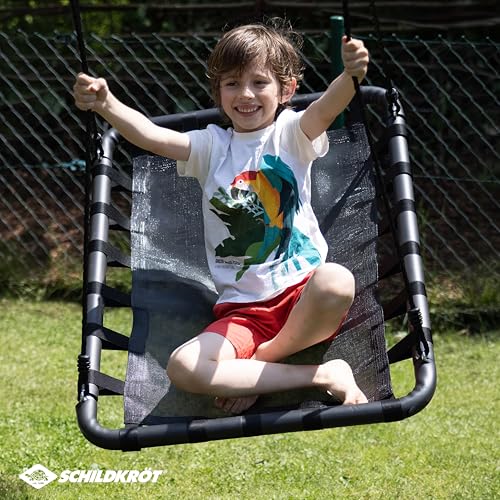 Columpio nido rectangular seguro para niños plataforma de juego exterior 6