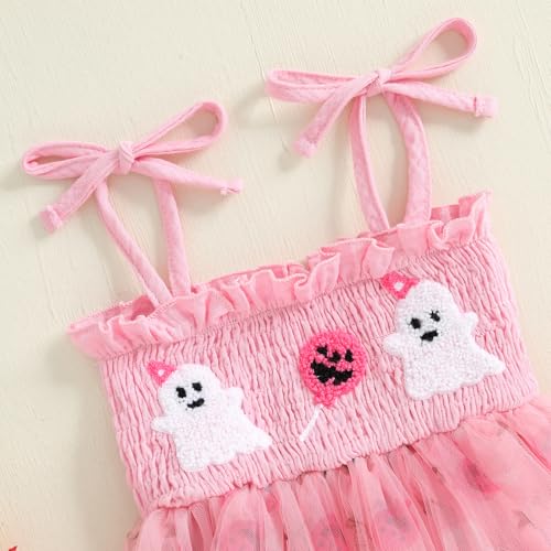 Halloween Baby Girl Outfit Smocked Pumpkin Patch Tank Top Gingham Plaid Pants Set Toddler Girls Fall Clothes4