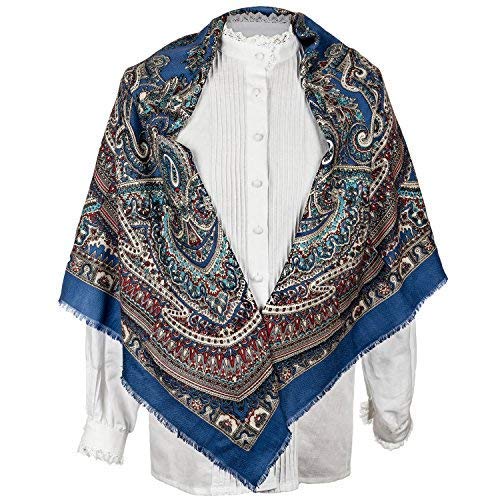 Pañuelo regional - mantón regional - Pañuelo tradicional de lana para mujer