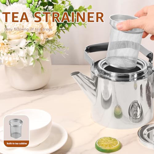 Théière en acier inoxydable 1,8L avec infuseur pour induction