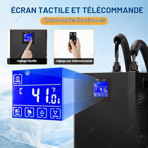 NzEupno Kit De Bain De Glace Et De Bain d'eau Froide, avec Pompe Et Filtre IntéGréS, Capsule De Glace AméLioréE, Bain d'eau Froide avec Refroidisseur d'eau pour ThéRapie par Le Froid – vue 3