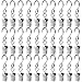 Teenitor Gutter Hangers For Lights, Stainless Steel Party Light Hanger Multifunction Outdoor Activities Wire Holder for String Party Lights, Set of 30