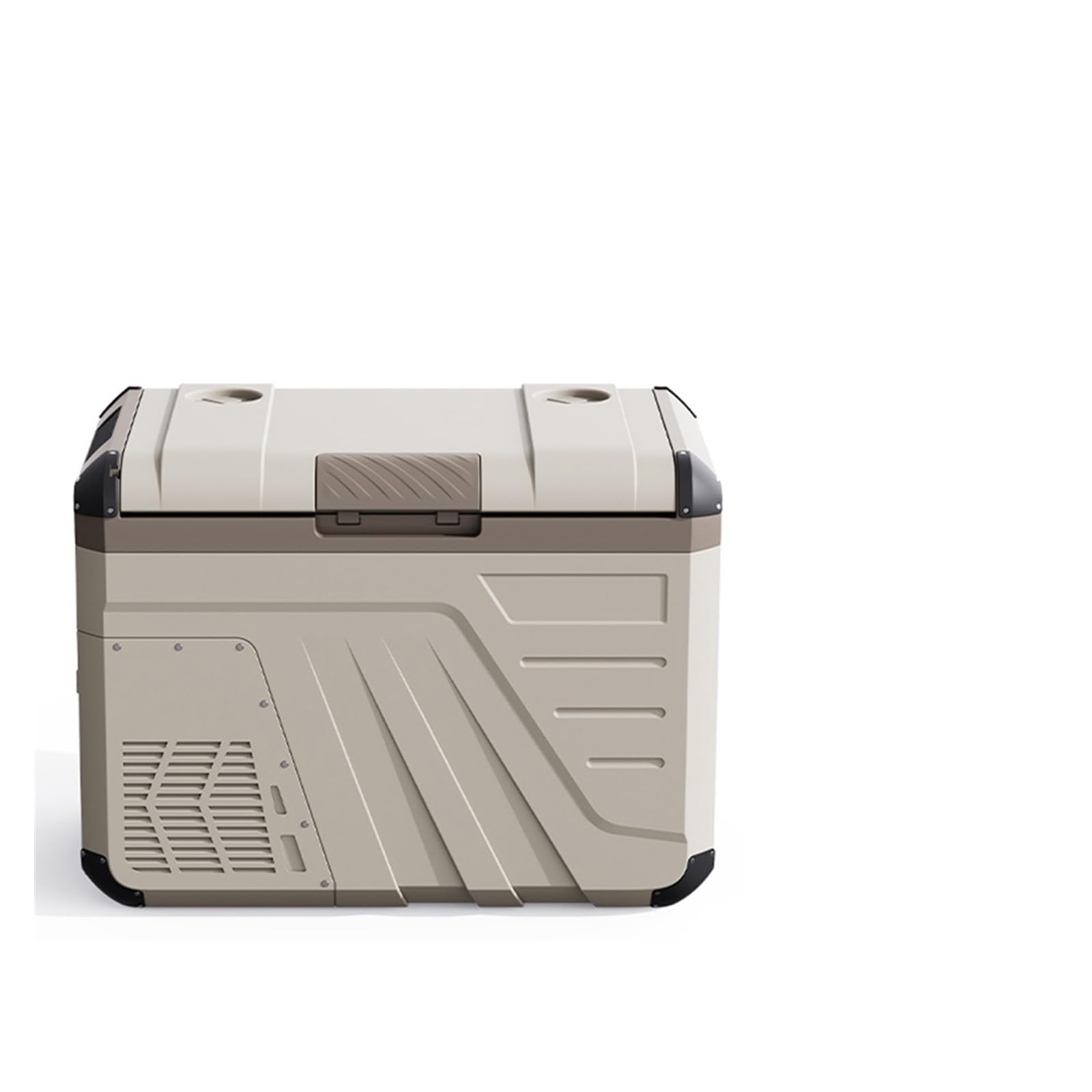 Mini refrigerador de 12 V for Coche: refrigerador y congelador eléctrico de Doble Uso for Camping(Grey 35L)