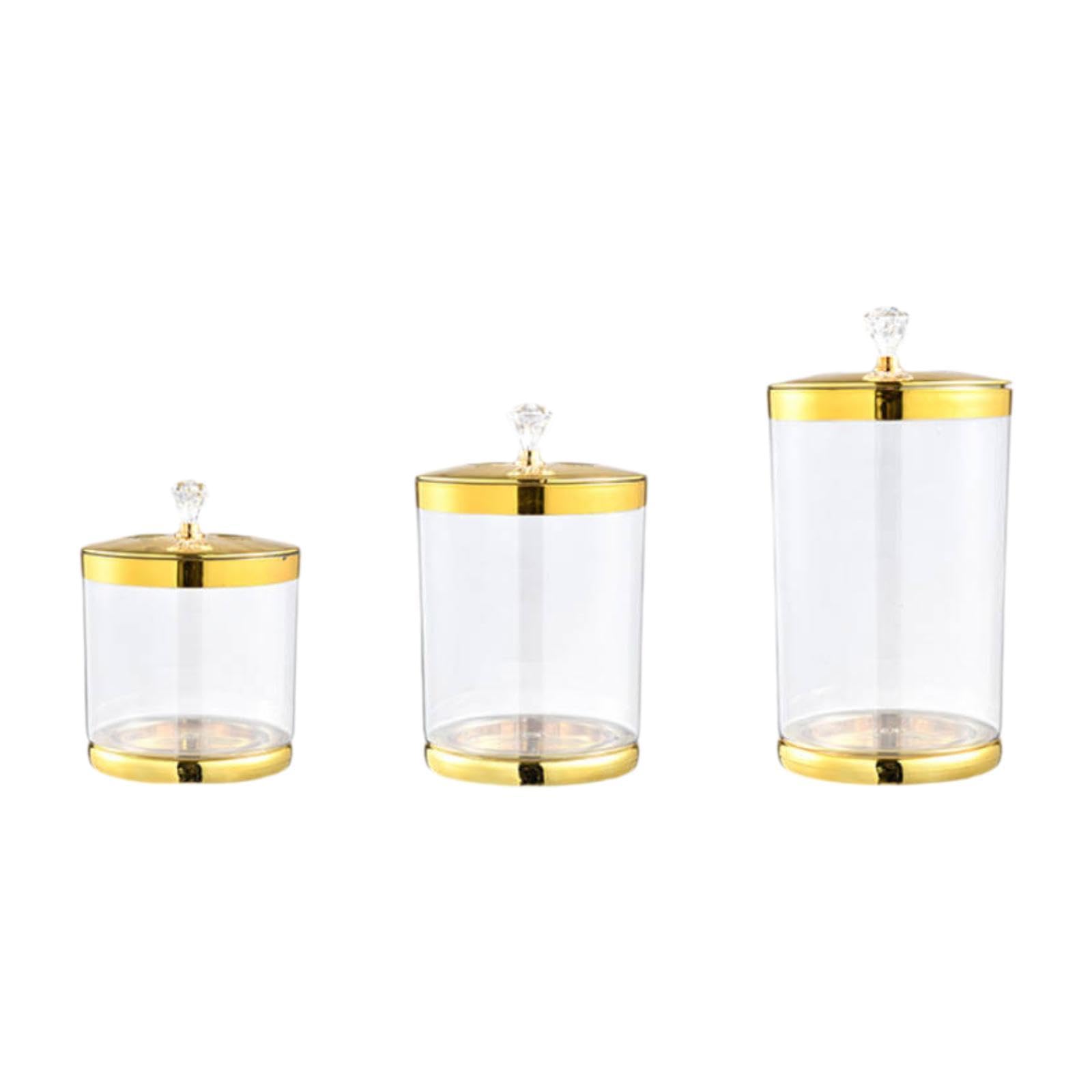 3 Piezas Tarro para Despensa Tarro para Dulces Contenedor de Alimentos Secos Bote para Arroz Bote para Legumbres con Tapa a Prueba de Fugas