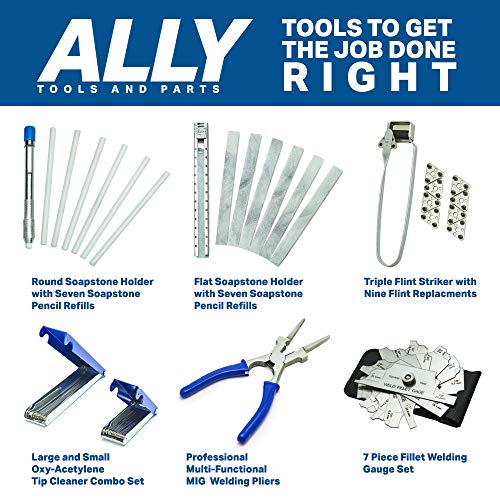 ALLY Tools Round Soapstone Holder with 7 Round Professional Quality Soapstone Pens for Welding and Welders Perfect for Making Removable Markings on Steel, Aluminum, and Cast Iron - Thumbnail 6