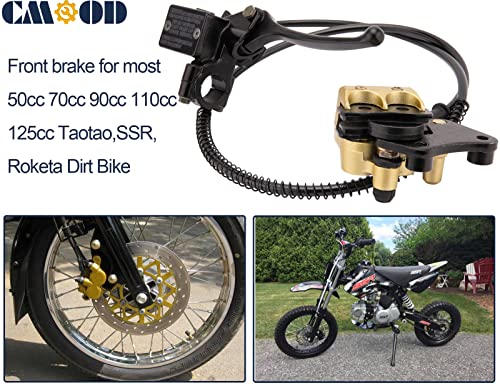 Front Disc Brake Master Cylinder Caliper Assembly For 50Cc 70Cc 90Cc 110Cc 125Cc Chinese Atv Ssr Dirt Bike Pit Bike Front Brake #TOP4